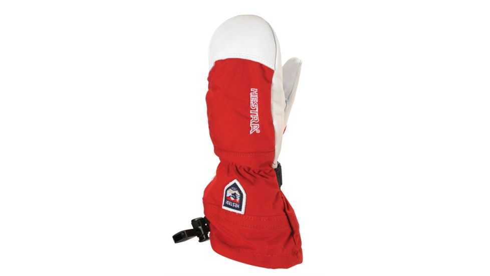 Hestra Heli Ski Jr. Mitt - Boys-Red-3