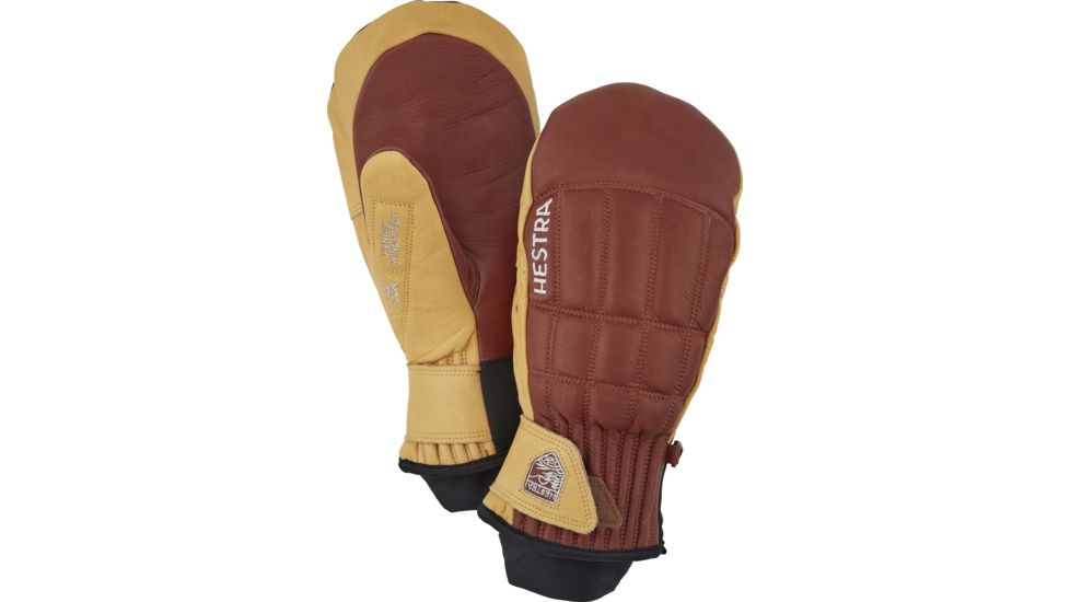Hestra Henrik Leather Pro Model Mitt - Unisex, Brown/Tan, 07, 30821-750701-07