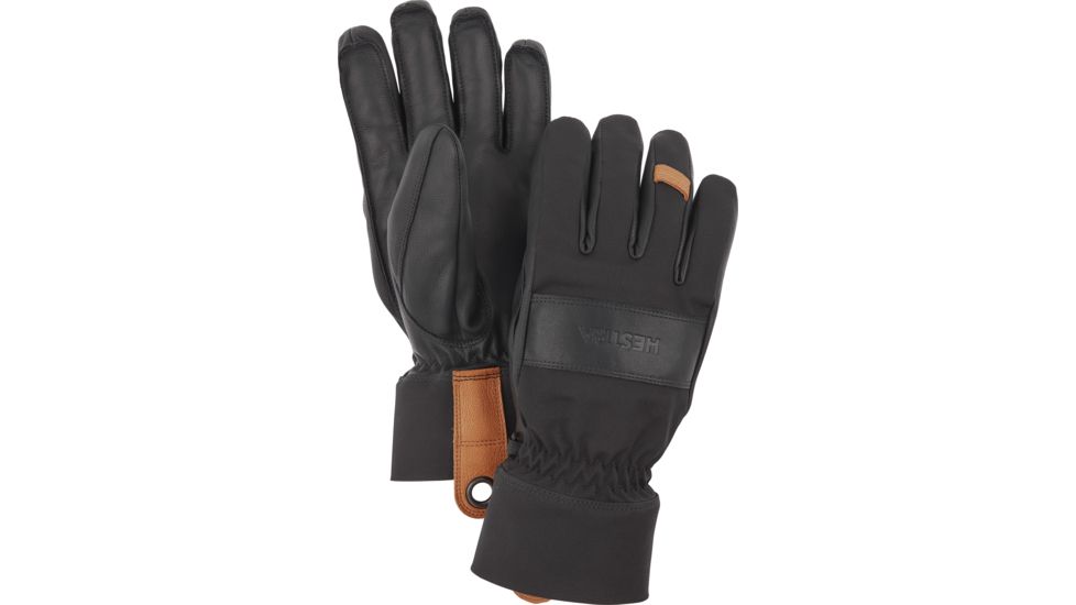Hestra Highland Glove 5 Finger Glove - Unisex, Black, 06, 31220-100-06