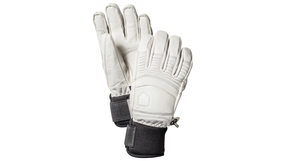 Hestra Leather Fall Line 5 Finger Glove, Offwhite, 6, 31470-020-6