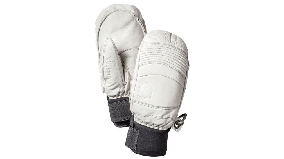 Hestra Leather Fall Line Mitt - Men's Off White, 10, 31471-020-10