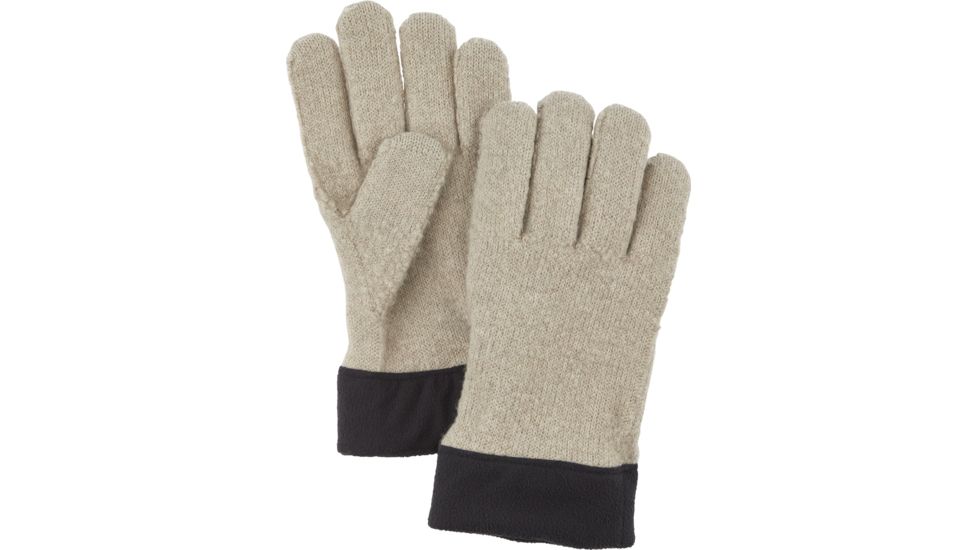 Hestra Monoknit Merino Liner 5 Finger Glove, Beige, 6, 34450-650-6