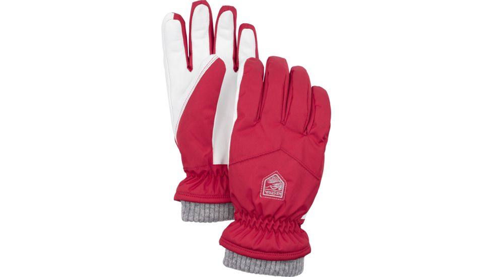 Hestra Primaloft Rib Knit Glove - Womens-Red-9