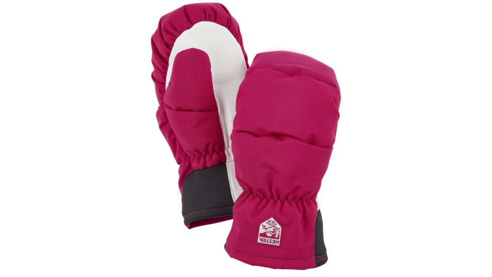 Hestra Swisswool Merino Jr Mittens - Unisex, Fuchsia, 3, 32971-930-03