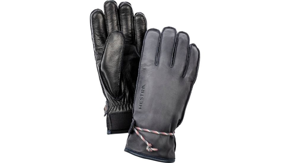 Hestra Wakayama 5 Finger Glove, Grey/Black, 6, 30720-350100-6