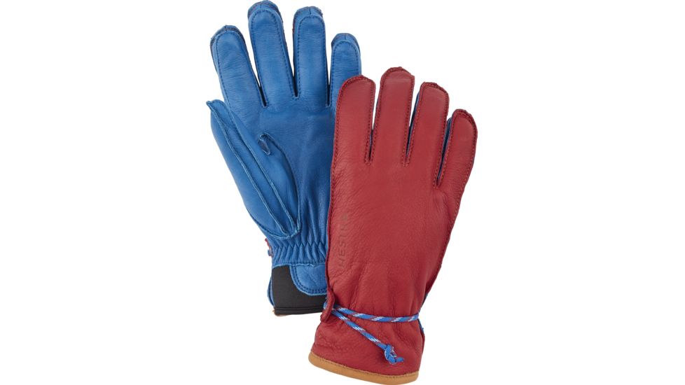 Hestra Wakayama 5 Finger Glove, Red/Royal Blue, 11, 30720-560250-11