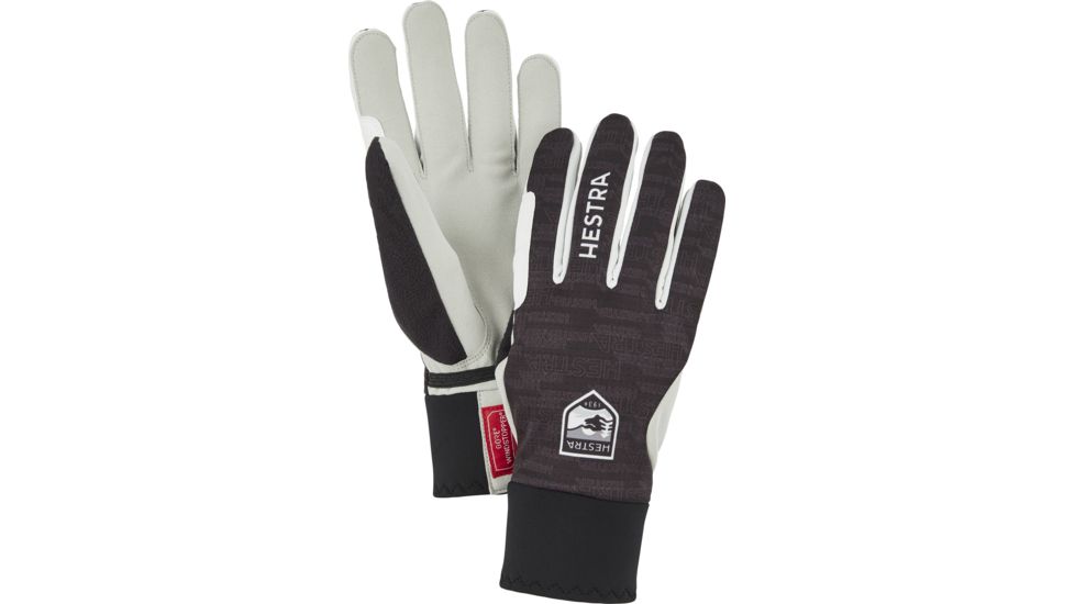 Hestra Windstopper Active Grip5 Finger Glove - Unisex, Black Print, 6, 37230-109-06