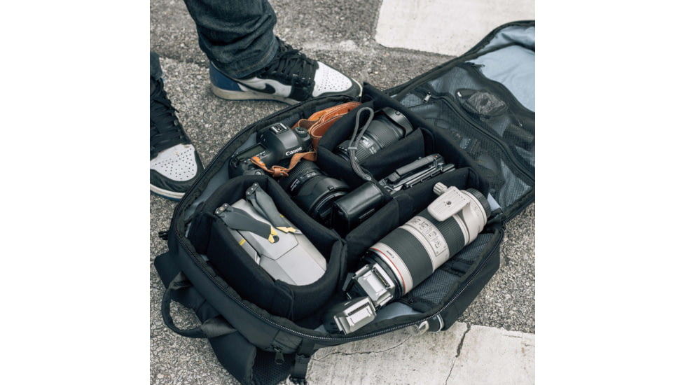 Hex Ranger Clamshell Dslr Backpack, Black, HX2468-BLCK