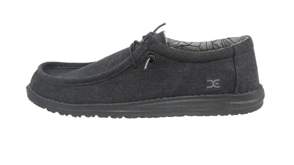 Hey Dude Wally Canvas Casual Shoes - Men's, Black, 9 US, 111154900-9