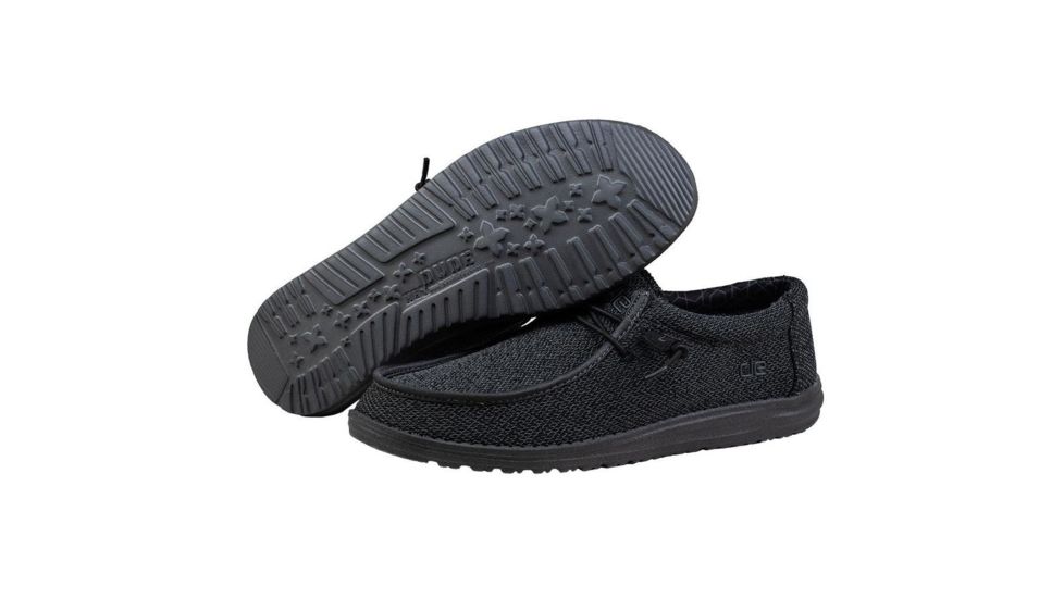 Hey Dude Wally Sox Micro - Mens, Total Black, 13, 150204942-13
