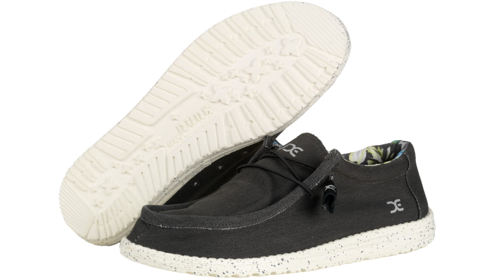 Hey Dude Wally Stretch Casual Shoes - Men's, Black Charcoal, 10 US, 110390500-10