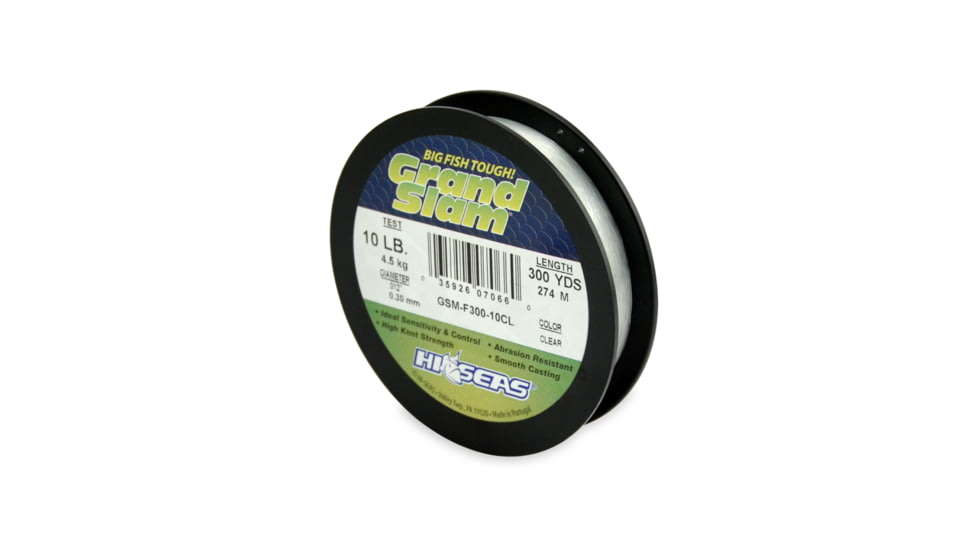 Hi-Seas Grand Slam 10Lb 300Yds Clear Mono, GSM-F300-10CL