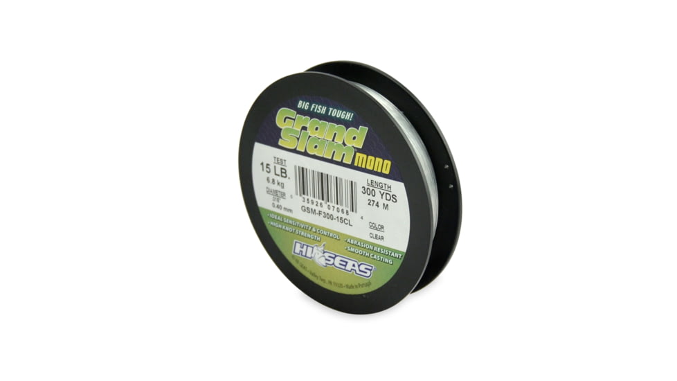 Hi-Seas Grand Slam 15Lb 300Yds Clear Mono, GSM-F300-15CL