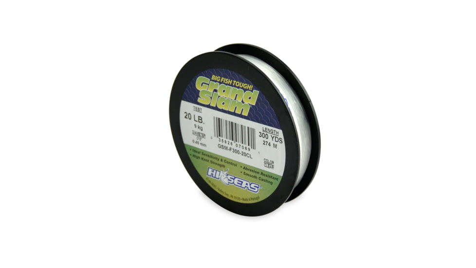 Hi-Seas Grand Slam 20Lb 300Yds Clear Mono, GSM-F300-20CL
