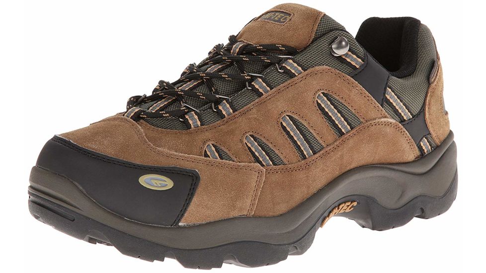 Hi-Tec Bandera Low WP Hiking Boots - Mens, Bone/Brown/Mustard, Medium, 7, 52064-M070