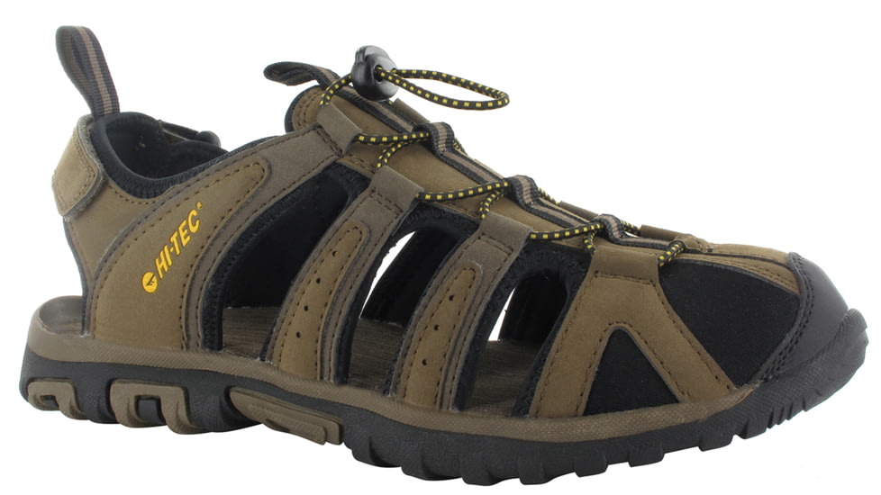Hi-Tec Cove Sandal - Men's-Brown/Taupe/Core Gold-Medium-11