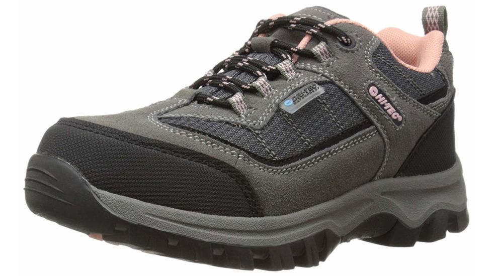 Hi-Tec Hillside Low WP Jr Boots - Kids, Charcoal/Blush, Medium, 5, 31463J-M050