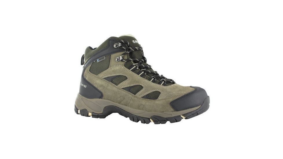 Hi-Tec Ramsey Waterproof Hiking Boots - Men's, Smokey Brown/Olive/Snow, Wide, 8, 54245W-080W