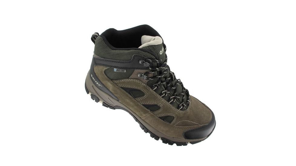 Hi-Tec Ramsey Waterproof Hiking Boots - Men's, Smokey Brown/Olive/Snow, Wide, 8, 54245W-080W