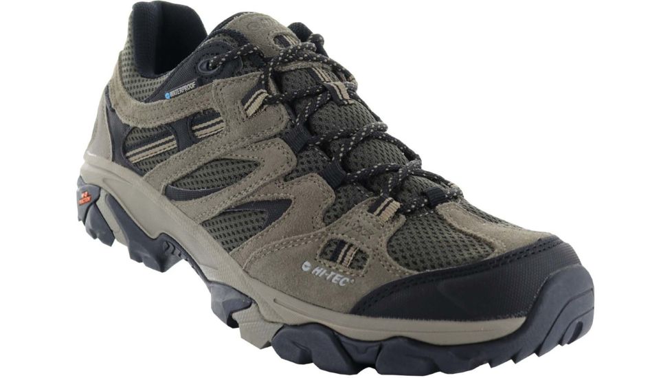 Hi-Tec Ravus Vent Low WP Hiking Boots - Mens, Dk Taupe/Olive Night/Stone, Medium, 13, 53118-M130