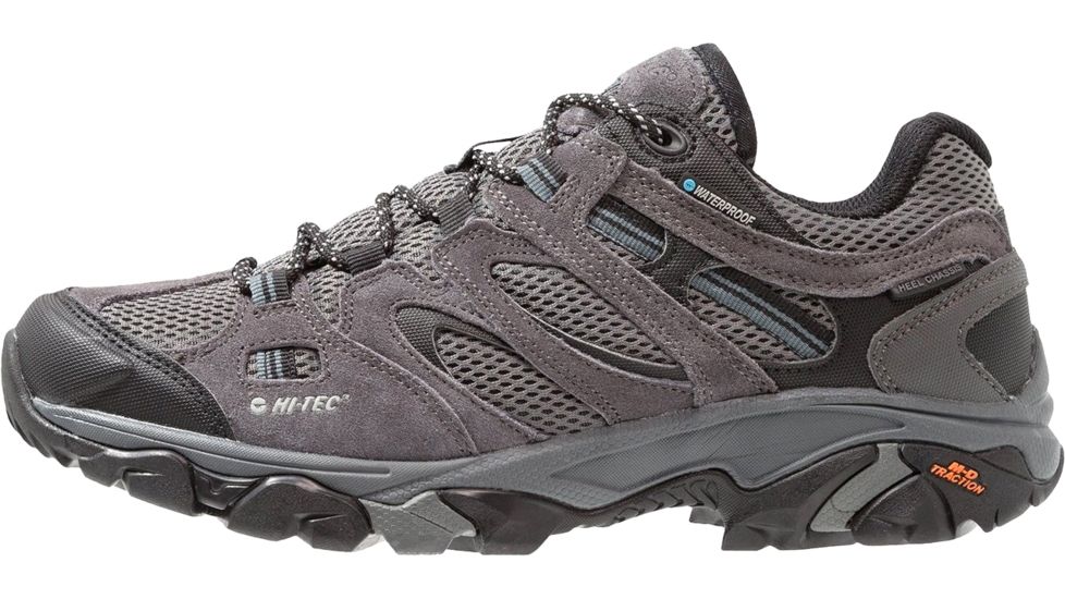 Hi-Tec Ravus Vent Low WP Wide Hiking Boots - Mens, Charcoal/Cool Grey/Dark Slate, Wide, 8, 53117W-W080