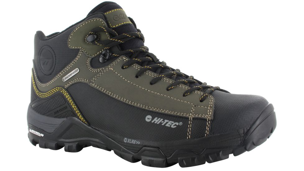 Hi-Tec Trail Ox Chukka Low i Hiking Shoe - Men's-Olive Night/Gold-Medium-7