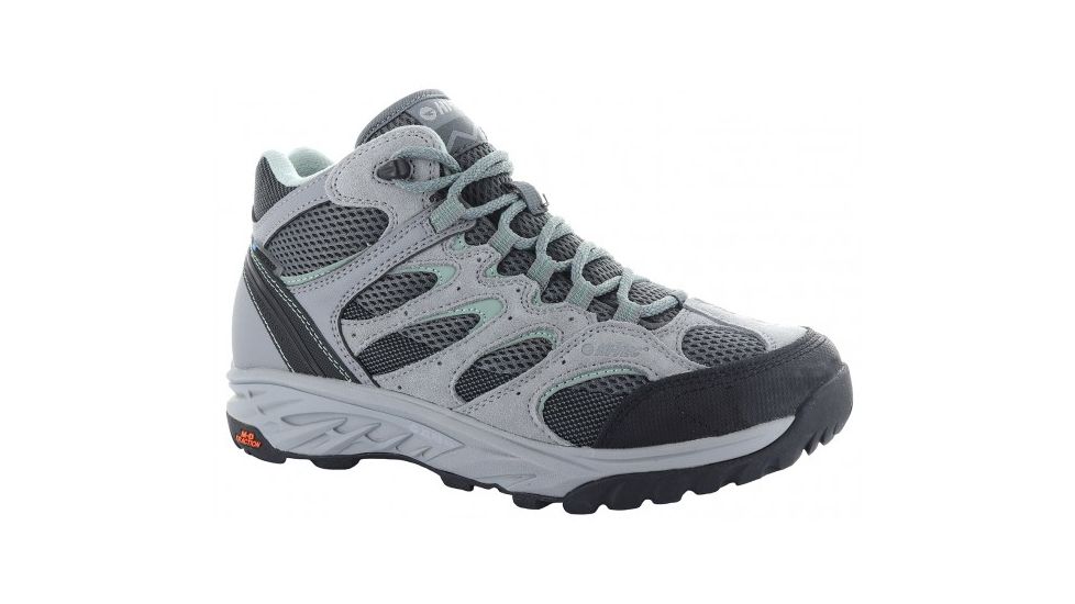 Hi-Tec V-Lite Wildfire Mid I WP Hiking Boots - Womens, Cool Grey/Graphite/Iceberg Green, Medium, 5, 23108-M050