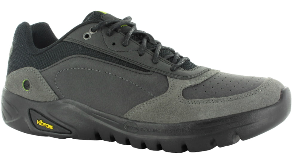 Hi-Tec Walk-Lite Wallen Casual Shoe - Men's-Charcoal/Chartreuse-Medium-11
