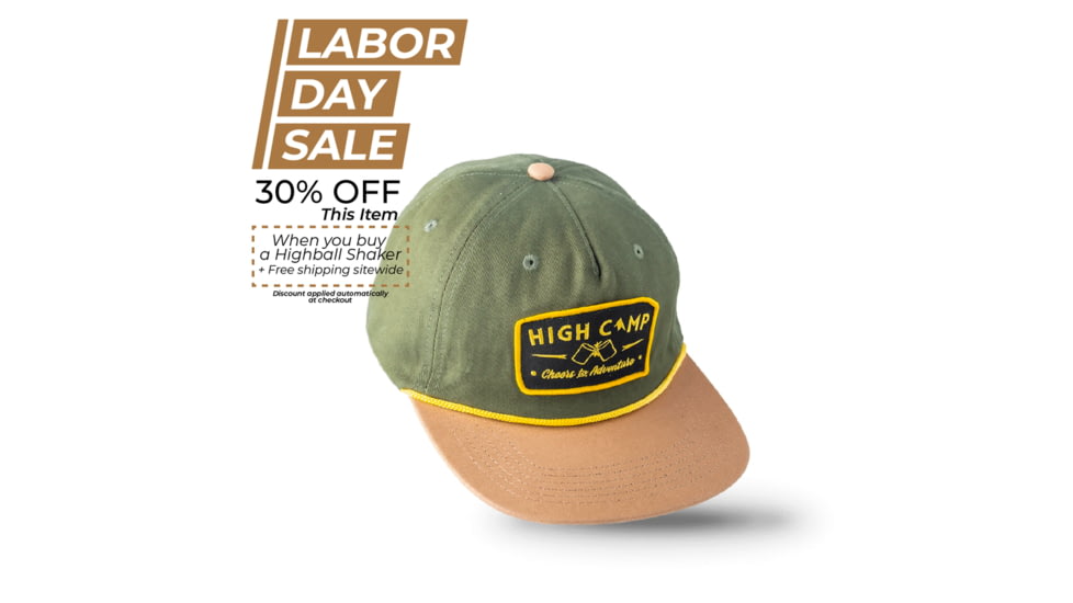 High Camp Flasks Camp 5-Panel Hat, Multi, 4709916377135