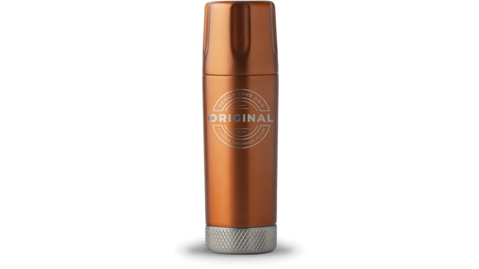 High Camp Flasks Custom Engraved Torch Flask, Copper, 9oz, c2138c