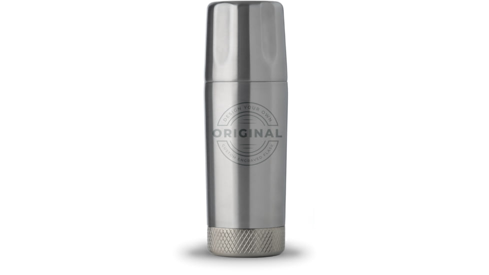 High Camp Flasks Custom Engraved Torch Flask, Stainless Steel, 6oz, c1139