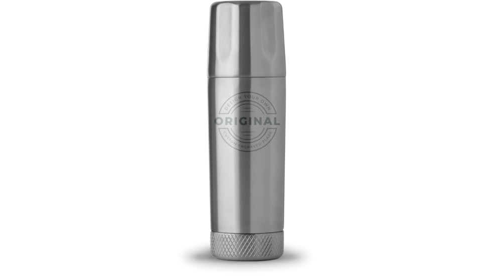 High Camp Flasks Custom Engraved Torch Flask, Stainless Steel, 9oz, c2138s