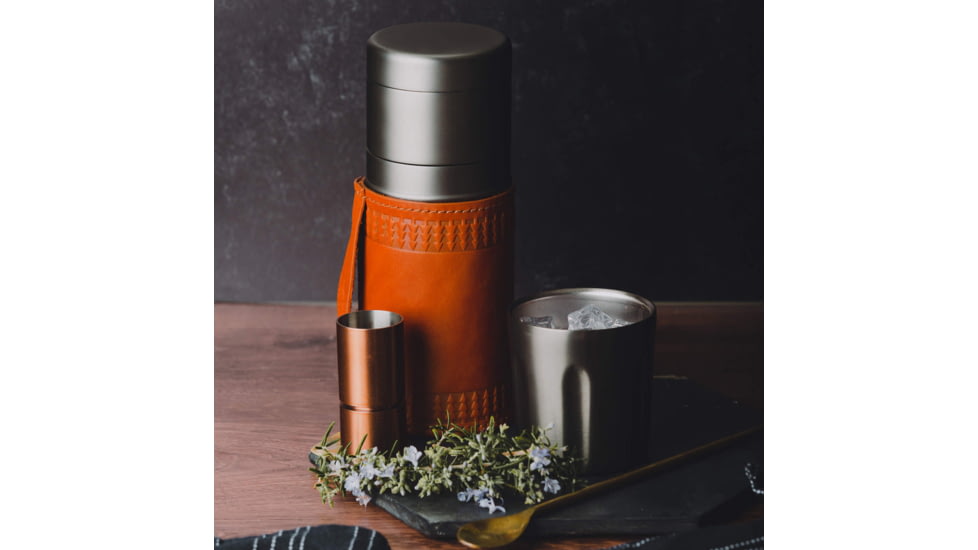 High Camp Flasks Highball Shaker Orox Leather Holster, 6785447198767