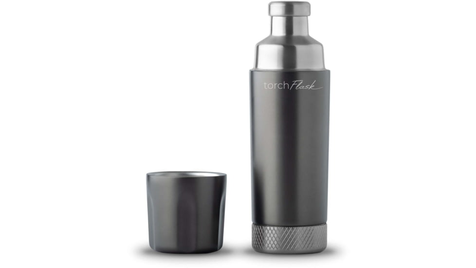 High Camp Flasks Torch Flask, Gunmetal, 6oz, 1138X