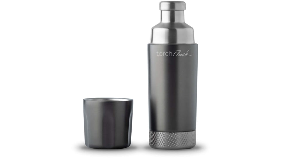 High Camp Flasks Torch Flask, Gunmetal, 9oz, 2138g