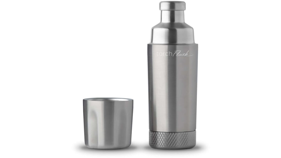 High Camp Flasks Torch Flask, Stainless Steel, 9oz, 2138s