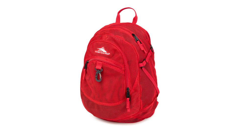 High Sierra Airhead Mesh Backpack, Crimson, 19.5inx 13inx 7in, 53638-2065