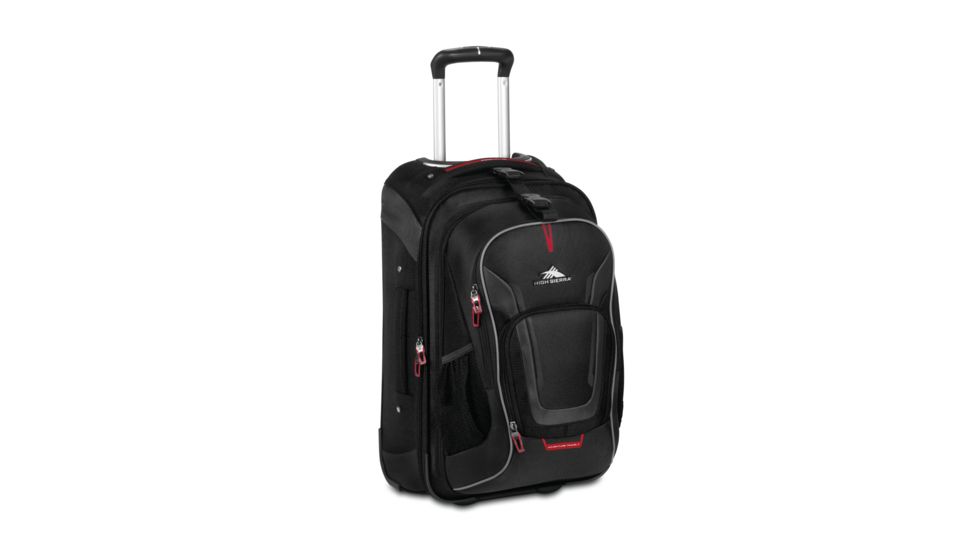 High Sierra AT7 Carry-on Wheeled Backpack with Removable Daypack, Black, 22.0inx 14.0inx 8.0in, 57017-1041