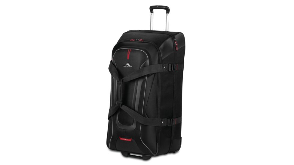 High Sierra AT7 Wheeled Duffel with Backpack Straps, Black, 32.0inx 16.0inx 15.0in, 57020-1041