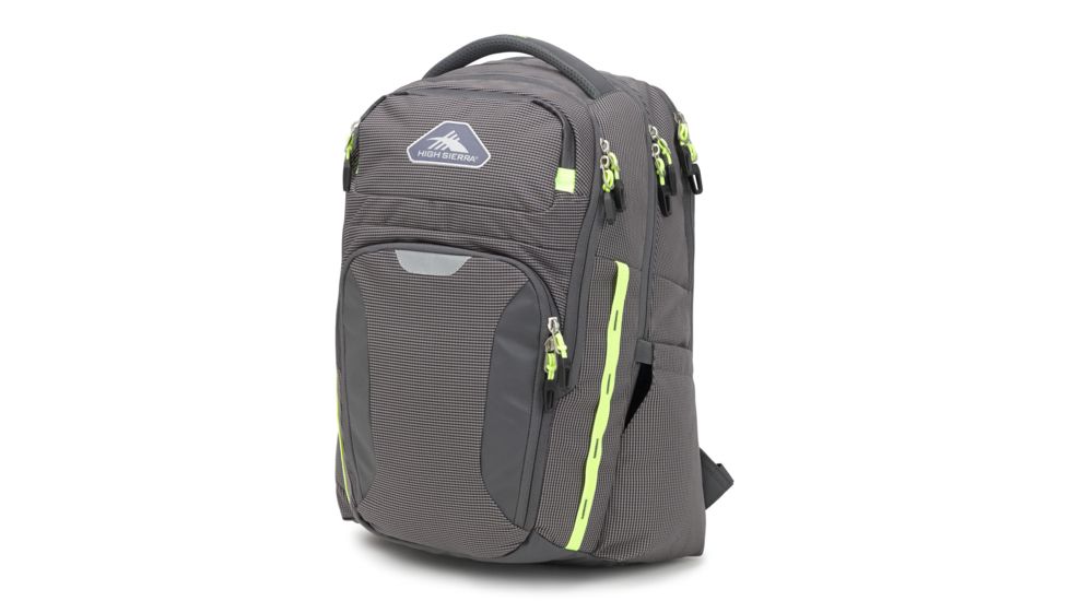 High Sierra Autry Laptop Backpack, Mercury/Zest, 19inx 12.5inx 9in, 105159-4502