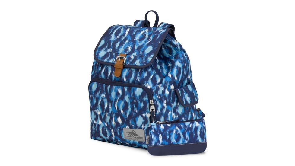 High Sierra Elly Backpack, Island Ikat/True Navy, 14.5inx 12.5inx 7.5in, 87374-6750