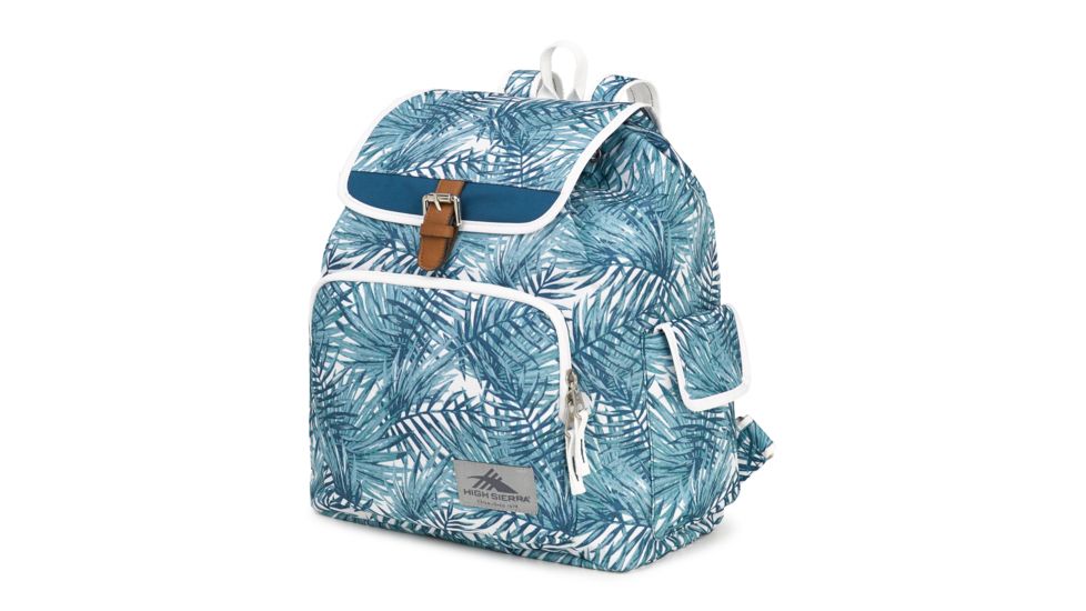 High Sierra Elly Backpack, Palms/Lagoon/White, 14.5inx 12.5inx 7.5in, 87374-5856