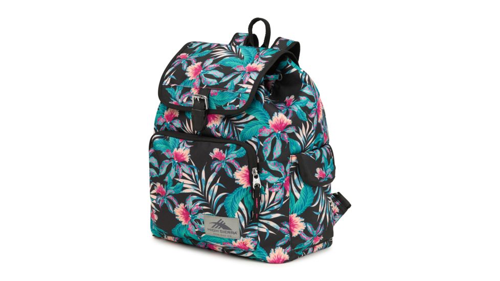 High Sierra Elly Backpack, Tropic Nights/Black, 14.5inx 12.5inx 7.5in, 87374-6803