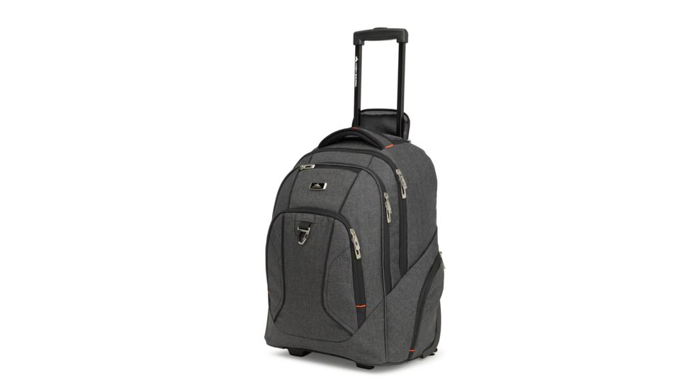 High Sierra Endeavor Business Wheeled Backpack, Black, 21inx 9.5inx 14.2, 105577-6657