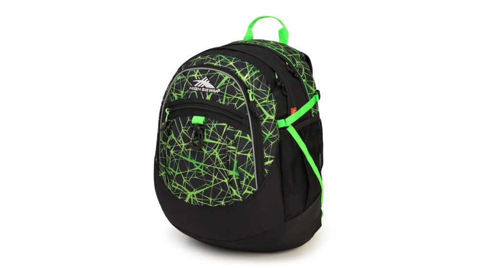 High Sierra Fatboy Backpack, Digital Web/Black/Lime, 19.5inx 13.0inx 7.0in, 64020-5808