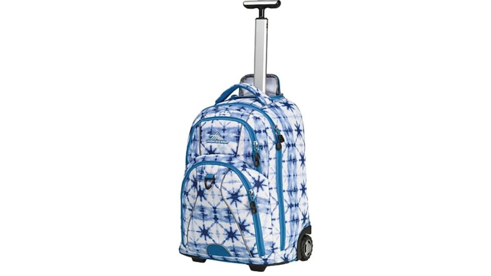 High Sierra Freewheel Wheeled Laptop Backpack, Indigo Dye/Mineral, 20.0inx 13.5inx 8.0in, 53991-5826