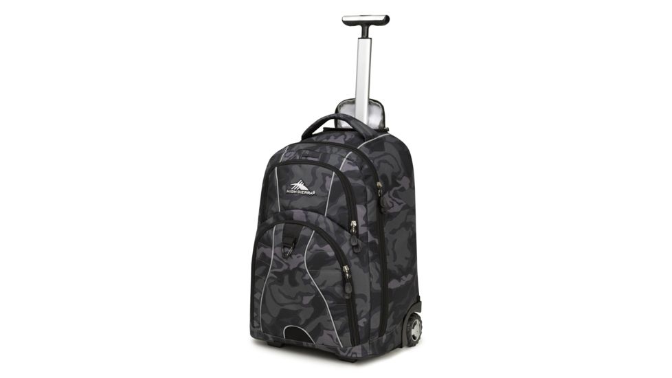 High Sierra Freewheel Wheeled Laptop Backpack, Kamo/Black, 20.0inx 13.5inx 8.0in, 53991-6205