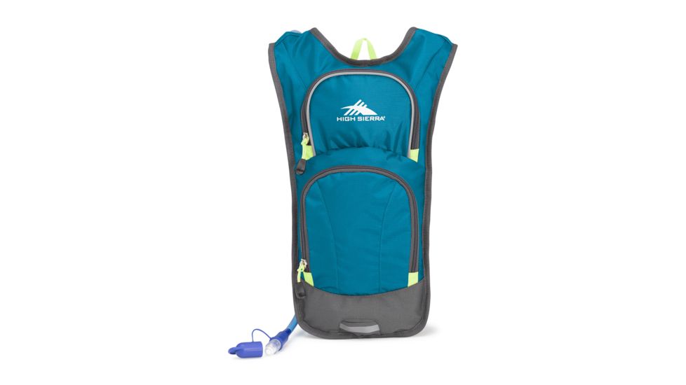High Sierra HydraHike 4L Hydration Pack, Lagoon/Slate/Zest, 18inx 10.8inx 2in, 105490-6852
