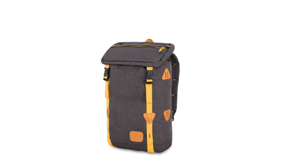 High Sierra Klettersack Backpack, Black/Gold, 20.0inx 12.5inx 6.5in, 106513-2693