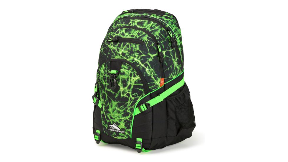 High Sierra Loop Backpack, Lime Fire/Black/Lime, 19inx 13.5inx 8.5in, 53646-6757